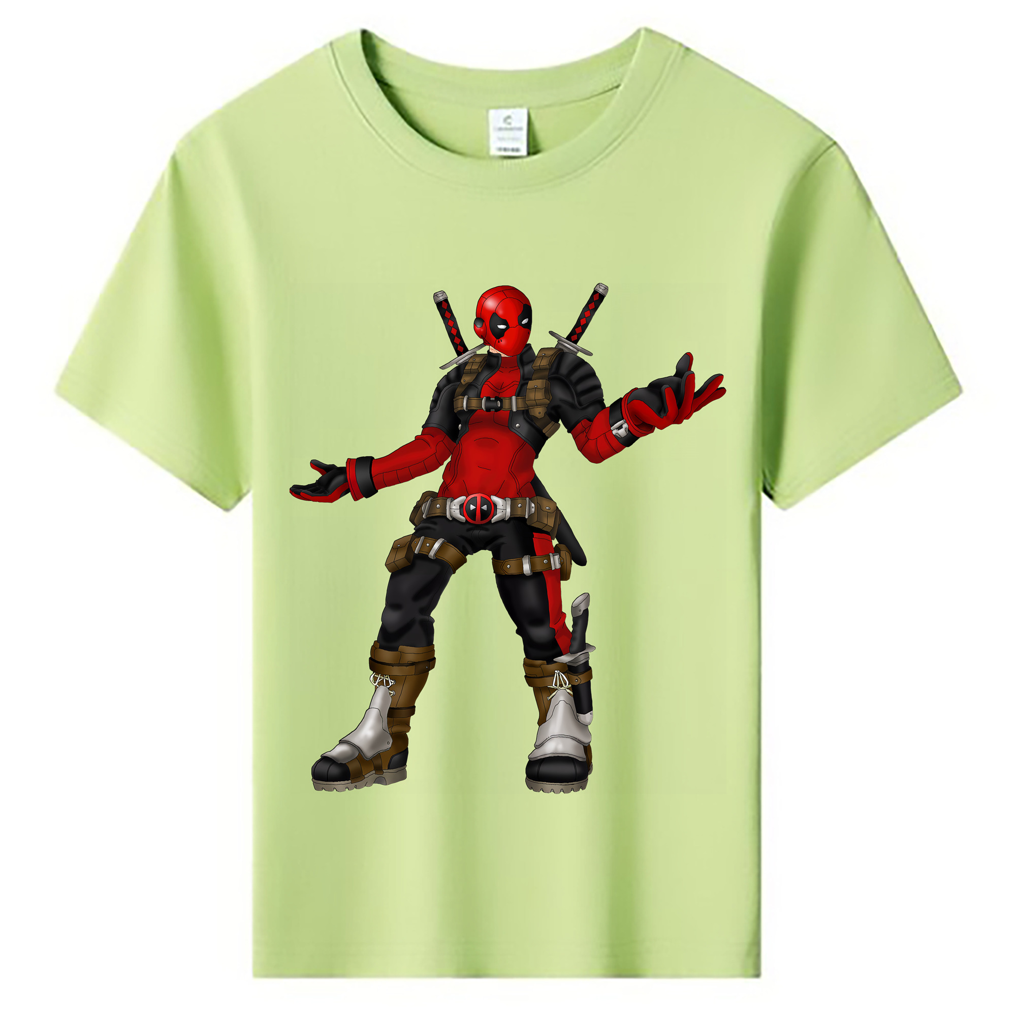 （画像用） Deadpool デッドプール 綿100％キッズTシャツ（フロントプリント）